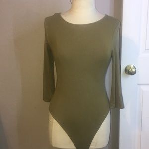 Army green body suit